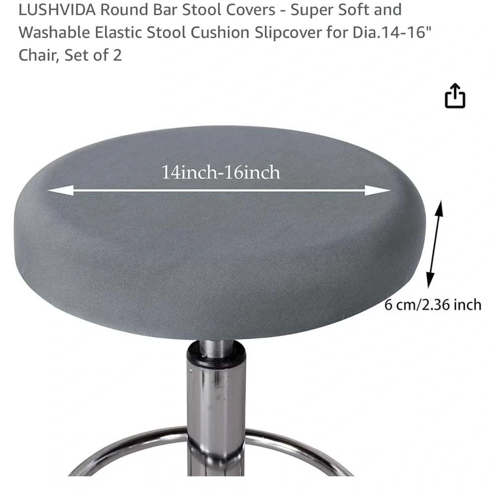 Round bar stool covers. NWOT